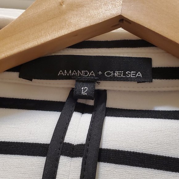 Amanda + Chelsea, Ruched Crop Sleeve, lightweight jacket, Size 12 - Picture 4 of 7